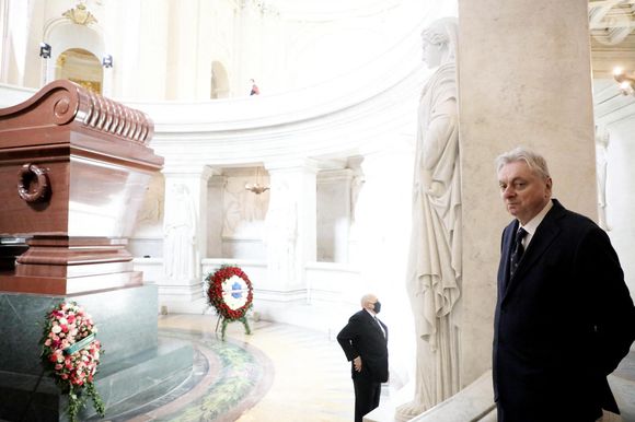 Le prince Joachim Louis Napoléon Murat - Commémoration du bicentenaire de la mort de Napoléon 1er aux Invalides à Paris. Le 5 mai 2021. © AGENCE / BESTIMAGE