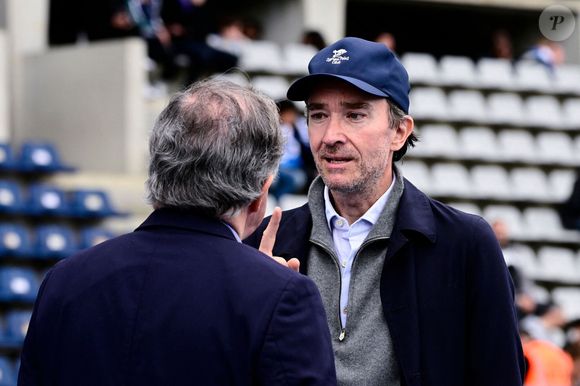 Pierre Ferracci (président du PFC) et Antoine Arnault (propriétaire du PFC) lors du match de Ligue 2 entre le Paris FC et le SC Bastia au Stade Charlety. Dante Badano/PsnewZ/Bestimage