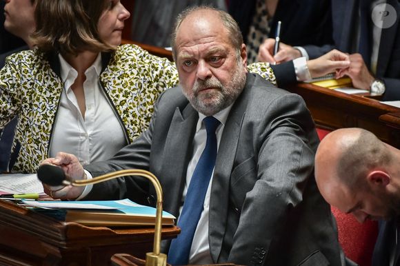 Le ministre français de la Justice Eric Dupond-Moretti regarde la séance de questions au gouvernement à l'Assemblée nationale à Paris le 4 juin 2024. Photo by Firas Abdullah/ABACAPRESS.COM