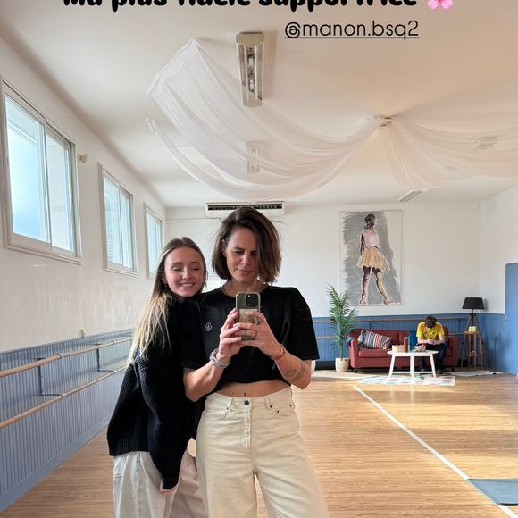 Laure Manaudou peut compter sur le soutien de sa fille Manon pendant ses répétitions pour l'émission "Danse avec les stars". Instagram