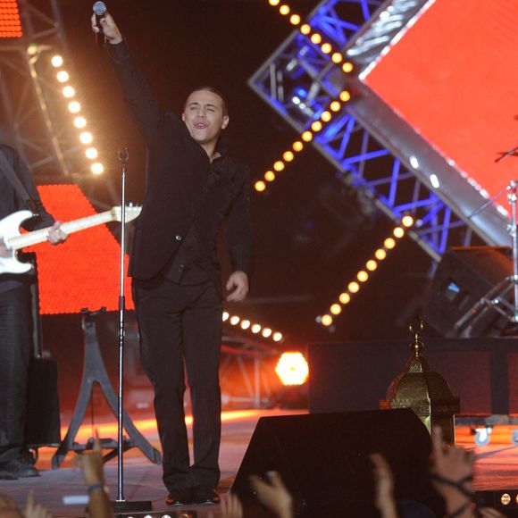 Le chanteur Faudel au concert de la tolérance 2009 organisé par M6 à Agadir, Maroc le 17 octobre 2009. Photo par Gouhier-Psaila/ABACAPRESS.COM
