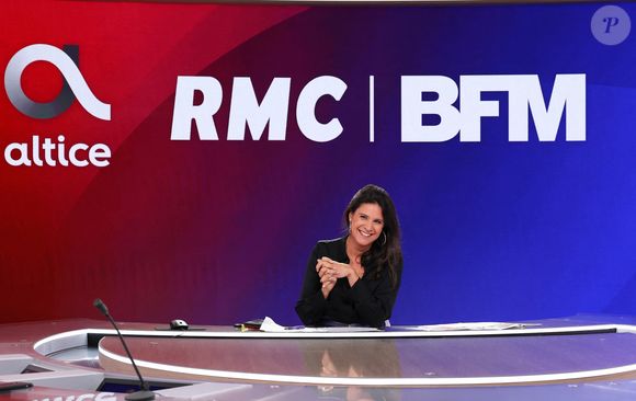 Apolline de Malherbe lors de la conférence de presse de rentrée BFM TV. - RMC du groupe Altice France à Paris, France, le 31 août 2023. © Coadic Guirec/Bestimage