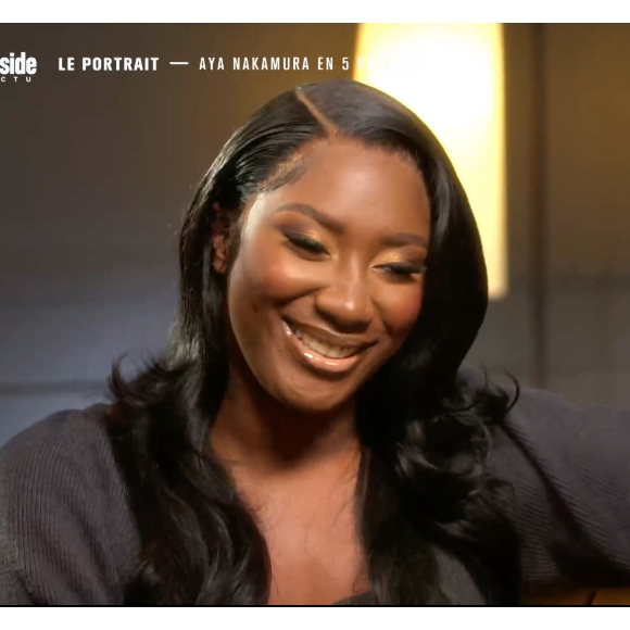 Aya Nakamura et Nikos Aliagas le 16 janvier 2021 sur TF1 dans l'émission "50 Mn Inside".