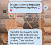 "Première découverte de la semaine : les engelures au visage !", a-t-il écrit sur Instagram

Vianney, Instagram