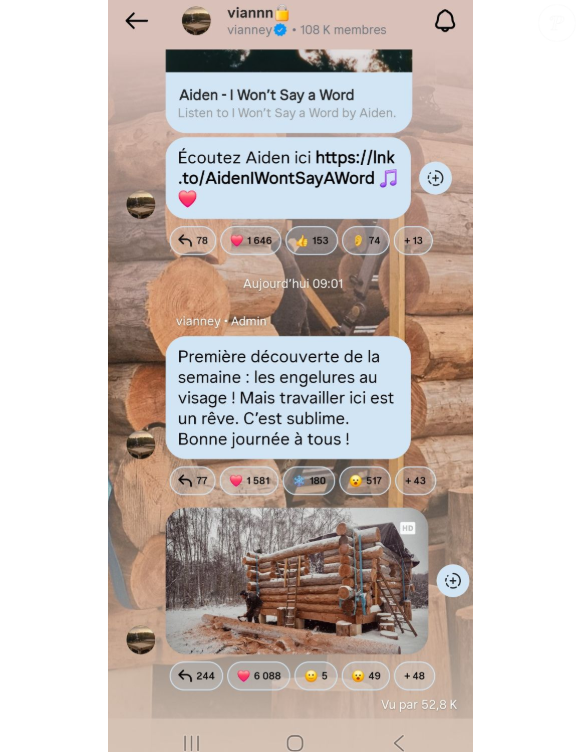 "Première découverte de la semaine : les engelures au visage !", a-t-il écrit sur Instagram

Vianney, Instagram