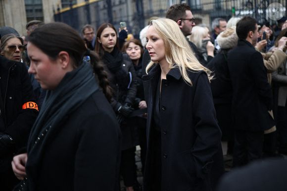 Marion Maréchal lors d'une cérémonie à la mémoire de Jean-Marie Le Pen, figure de l'extrême droite française, à l'église Notre-Dame du Val-de-Grâce à Paris, le 16 janvier 2025. Photo par Raphael Lafargue/ABACAPRESS.COM