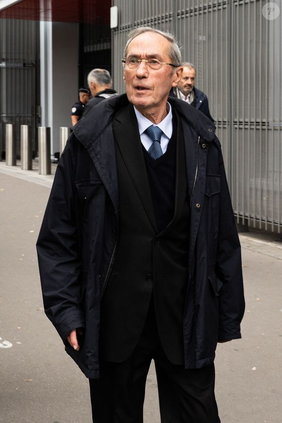Claude Guéant - Procès de l'affaire du financement libyen présumé de la campagne présidentielle de 2007, impliquant douze prévenus dont N.Sarkozy, au tribunal correctionnel de Paris, le 25 septembre 2025. 
© Julien Sarkissian / Bestimage