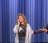 Capture d'écran de "The Tonight Show" avec Eva Mendes et Ryan Gosling le jeudi 5 mars 2026