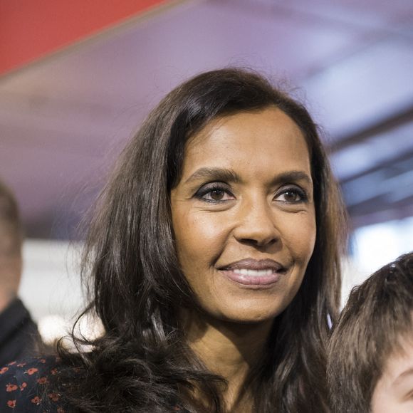 Karine Le Marchand pose pour des photos au 57e Salon international de l'agriculture à Paris, France, le 23 février 2020. Paris, France Photo by Magali Cohen/ABACAPRESS.COM