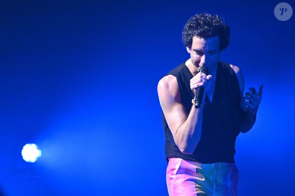 Mika, l'auteur-compositeur-interprète, musicien et acteur libano-américano-britannique, en concert sur la scène du Grand Auditorium du Palais des Festivals de Cannes dans le cadre du MIDEM 2025 le 30 janvier 2025.
© Bruno Bebert/Bestimage