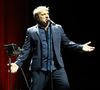 Didier Gustin a en effet choisi Johnny Hallyday comme fil conducteur de son spectacle. 
Exclusif - Didier Gustin - Concert "En coeur pour l'Ukraine" au Casino de Paris le 18 juin 2023. De l'humour et des chansons, de la magie, des textes, des cartes blanches encore © Coadic Guirec/Bestimage