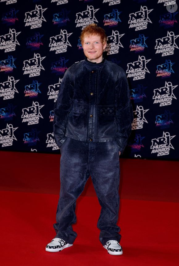 Ed Sheeran au photocall de la 27ème édition des NRJ Music Awards au palais des Festivals de Cannes, France, le 31 octobre 2025. © Dominique Jacovides/Bestimage