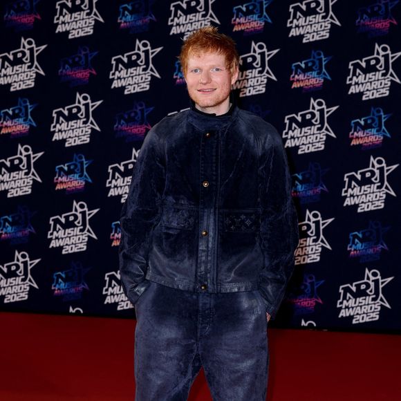 Ed Sheeran au photocall de la 27ème édition des NRJ Music Awards au palais des Festivals de Cannes, France, le 31 octobre 2025. © Dominique Jacovides/Bestimage