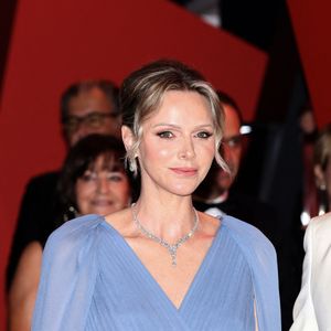 La princesse Charlene de Monaco - 76ème Bal de la Croix Rouge dans la salle des Etoiles à Monaco le 12 juillet 2025. © Claudia Albuquerque/Bestimage