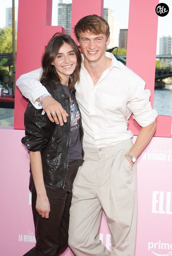 Vittoria de Savoie (fille d’Emmanuel-Philibert et de Clotilde Courau) et Lucas Barski - Photocall Prime Video "Elle" Summer Party au Noti Club à Paris le 6 juillet 2026. © Coadic Guirec/Bestimage