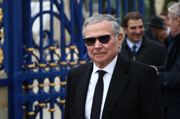 Bernard Accoyer à la cérémonie des obsèques de Jean-Louis Debre à la cathédrale Saint-Louis des Invalides à Paris, France, le 10 mars 2025. Photo par Raphael Lafargue/ABACAPRESS.COM