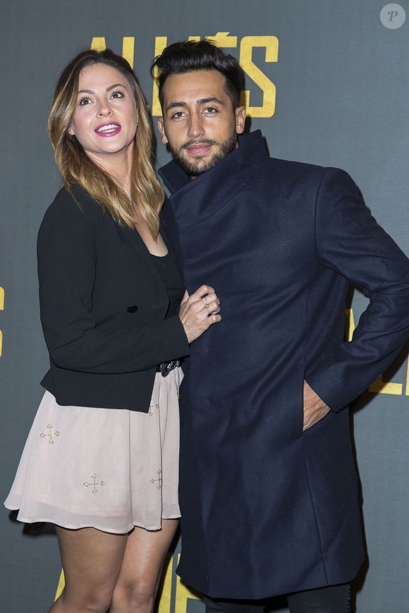 Julia Flabat et Eddy (Friends Trip) - Avant-première du film "Alliés" au cinéma UGC Normandie à Paris, le 20 novembre 2016. © Olivier Borde/Bestimage