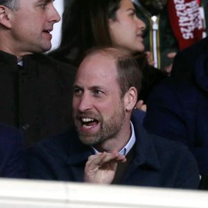 Le prince William, prince de Galles en tribune assiste à 7ème journée de Ligue des Champions 2024/2025 opposant l'AS Monaco à Aston Villa au stade Louis II de Monaco, le 21 janvier 2025. © Jean-François Ottonello/Nice Matin/Bestimage
