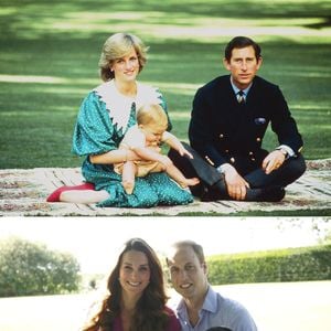 Le frère du prince Harry a toujours eu pour habitude d'être entouré de chiens, depuis son plus jeune âge.

L Prince William avec ses parents le Prince Charles de Galles et la Princesse Diana de Galles en 1983 et du Duc et de la Duchesse de Cambridge la Princesse Kate et le Prince William et leur nouveau-né le Prince George en août 2013. Photo par PA Photos/ABACAPRESS.COM