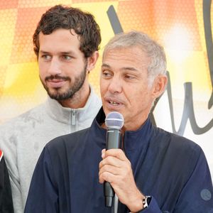 Exclusif - Victor Belmondo, Paul Belmondo - Jour 3 - Les célébrités lors du marathon Karting Jules Bianchi au circuit Paul Ricard au Castellet le 8 septembre 2024. © Anne-Sophie Guebey via Bestimage