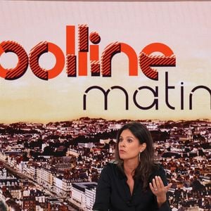 Apolline de Malherbe lors de la conférence de presse de rentrée BFM TV. - RMC du groupe Altice France à Paris, France, le 31 août 2023. © Coadic Guirec/Bestimage