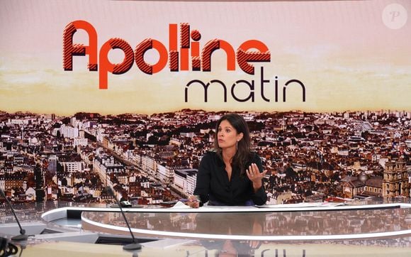 Apolline de Malherbe lors de la conférence de presse de rentrée BFM TV. - RMC du groupe Altice France à Paris, France, le 31 août 2023. © Coadic Guirec/Bestimage