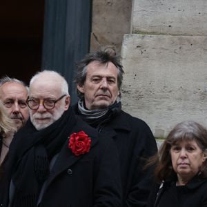 Jean-Luc Reichmann lors de la cérémonie des obsèques de Catherine Laborde à l'église Saint-Roch à Paris, France, le 6 février 2025. L'emblématique présentatrice météo de TF1 est décédée le 28 janvier 2025 à l'âge de 73 ans, des suites d'une démence à corps de Lewy, une maladie neurodégénérative dont Catherine Laborde souffrait depuis 2014. Photo by Nasser Berzane/ABACAPRESS.COM