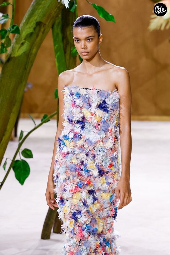 Défilé de mode Chanel Collection Haute Couture Automne/Hiver 2026-2027 lors de la Fashion Week de Paris (PFW) au Grand Palais, à Paris, France, le 7 juillet 2026. © Bestimage