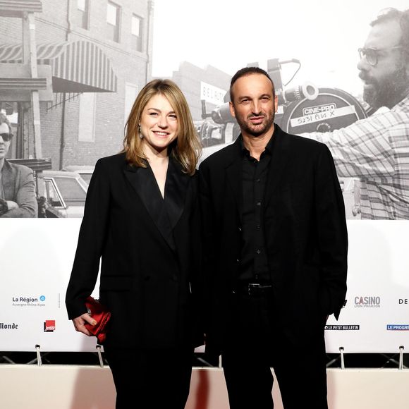 Emilie Dequenne et son mari Michel Ferracci - Photocall de la cérémonie d'ouverture à la Halle Tony Garnier du 11ème Festival Lumiere 2019 de Lyon le 12 octobre 2019.
© Dominique Jacovides / Bestimage