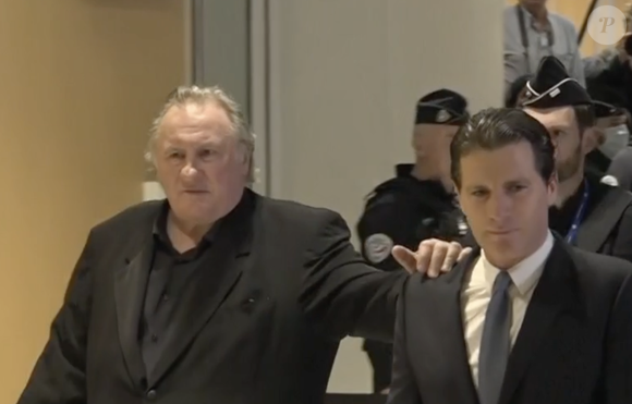 Gérard Depardieu à son procès le 24 mars 2025.