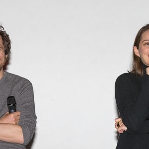 Exclusif - Guillaume Canet et sa compagne Marion Cotillard à l'avant-première de "Rock'n Roll" au cinéma Kinepolis à Lomme, le 4 Janvier 2017. © Stéphane Vansteenkiste/Bestimage