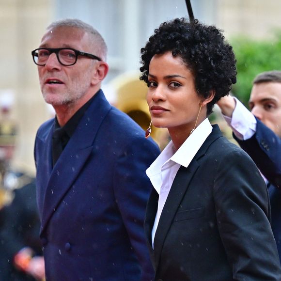 Vincent Cassel et sa compagne Narah Baptista - Arrivées des personnalités au dîner d'État en l'honneur du président brésilien et de sa femme au palais présidentiel de l'Élysée à Paris le 5 juin 2025.

© Christian Liewig / Bestimage