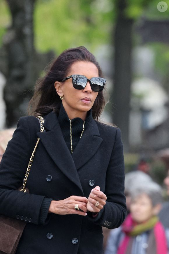 Karine Le Marchand - Obsèques d'Isabelle Mergault à la Coupole du Père-Lachaise à Paris le 30 mars 2026. © Cyril Moreau - Dominique Jacovides / Bestimage