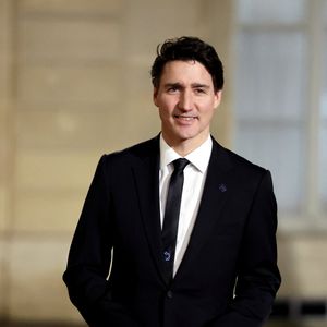 Justin Trudeau, premier ministre du Canada au palais de l'Elysée pour un dîner de travail  lors du sommet pour l'action sur l'intelligence artificielle à Paris le 10 février 2025.

© Dominique Jacovides / Bestimage