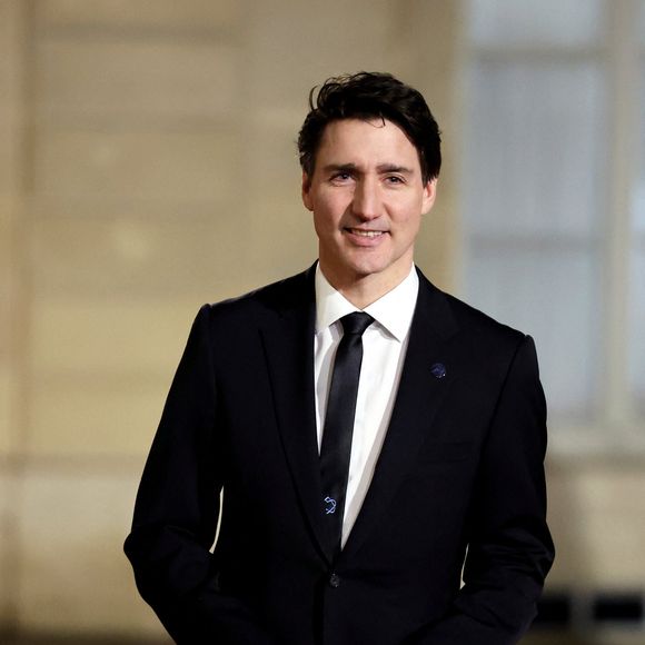 Justin Trudeau, premier ministre du Canada au palais de l'Elysée pour un dîner de travail  lors du sommet pour l'action sur l'intelligence artificielle à Paris le 10 février 2025.

© Dominique Jacovides / Bestimage