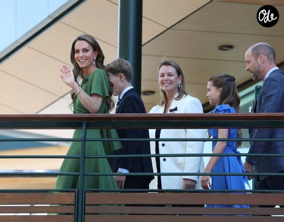 La princesse Charlotte, le prince George et Kate Middleton à Wimbledon, le 12 juillet 2026.

© Mirrorpix / Bestimage