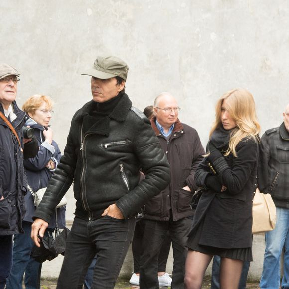 Jean Luc Lahaye lors des obsèques de Dick Rivers à l'église Saint-Pierre de Montmartre à Paris, en France, le 2 mai 2019. Photo by ABACAPRESS.COM