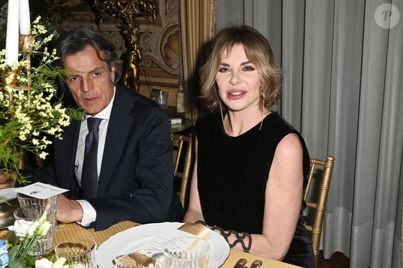 Fabio Adami, Alba Parietti - Concerto pour la paix de Omar Harfouch dans la chambre de députés à Rome en Italie le 29 avril 2025. 

Photo : SGP / BESTIMAGE