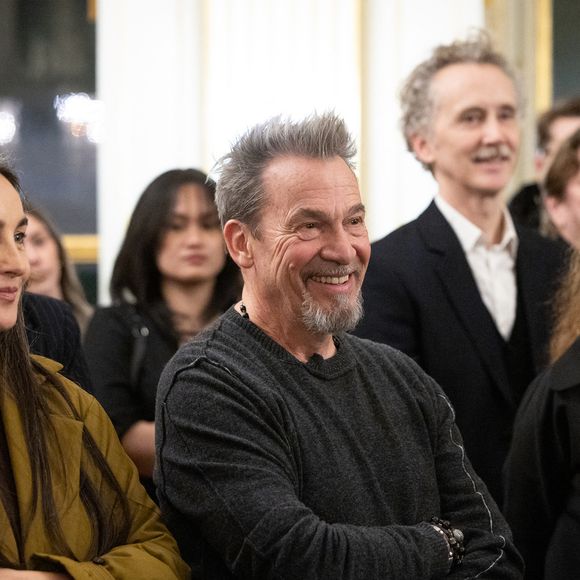 Azucena Caamaño, Florent Pagny - Cérémonie de la remise de la médaille de chevalier de l'ordre des arts et des lettres à Alexandre Kirchhoff, PDG du label Capitol Music France par R.Dati au Ministère de la Culture à Paris le 9 janvier 2026.
Cyril Moreau / Bestimage