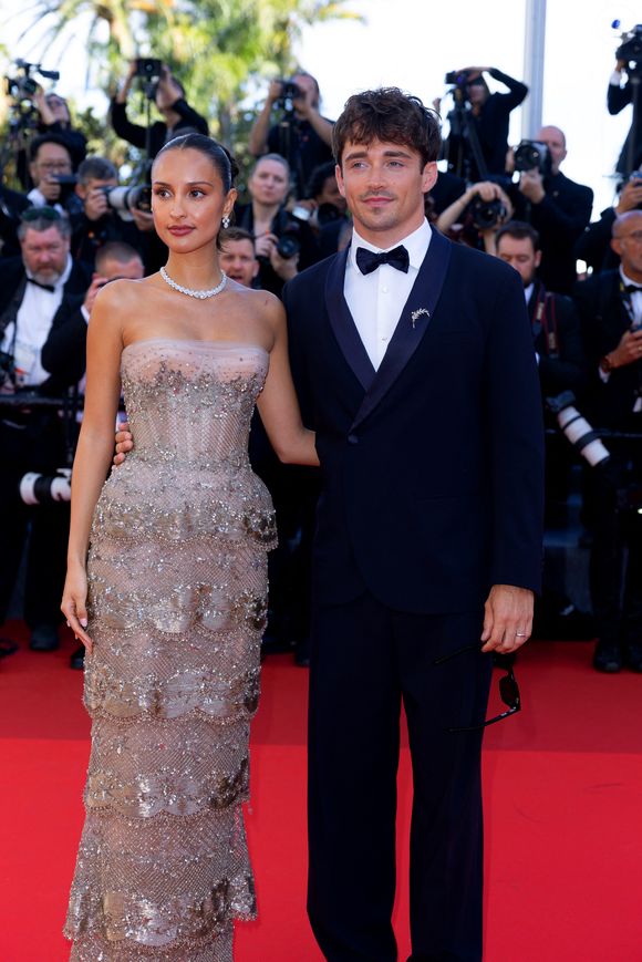 Charles Leclerc et sa femme Alexandra - Montée des marches du film " La vie d'une femme " lors du 79ème Festival International du Film de Cannes, le 13 mai 2026. © Olivier Borde / Bestimage