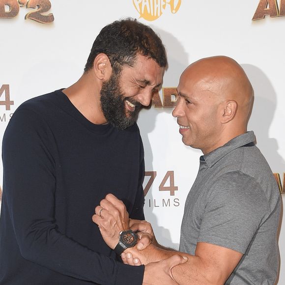 Ramzy Bedia et Eric Judor - Les célébrités posent lors du photocall de l'avant-première du film "Alad'2" au cinéma le grand Rex à Paris le 21 septembre 2018.
© Guirec Coadic/Bestimage