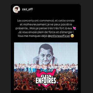 La story de Zaz relayée par les Enfoirés