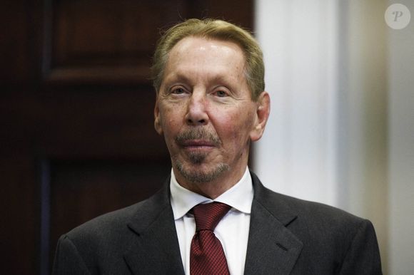 Le PDG d'Oracle, Larry Ellison, est vu dans la salle Roosevelt de la Maison Blanche à Washington DC, le mardi 21 janvier 2025. Le président Trump a été rejoint par les dirigeants d'OpenAI, de Softbank et d'Oracle pour annoncer une nouvelle initiative en matière d'IA et répondre aux questions concernant les grâces qu'il a accordées le 6 janvier. (Photo by Aaron Schwartz/Pool/ABACAPRESS.COM)