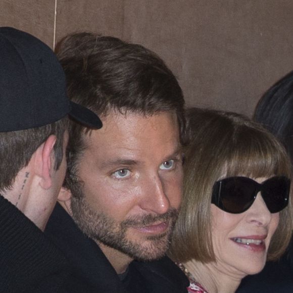 Gabriel-Kane Day-Lewis (fils d'Isabelle Adjani), Bradley Cooper, Anna Wintour - Front row du défilé de mode "Givenchy", collection prêt-à-porter automne-hiver 2016-2017 à Paris le 6 mars 2016. © Olivier Borde/Bestimage