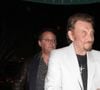 Johnny Hallyday et Jean Reno ont dine chez Madeo a West Hollywood, le 18 fevrier 2013.