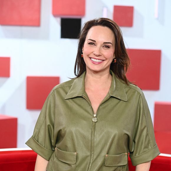 Exclusif - Julia Vignali lors de l'enregistrement de l'émission Vivement dimanche au studio Rive gauche, présentée par M. Drucker, diffusée sur France 3, le 1er mars 2026, à Paris, France, le 18 février 2026. © Guillaume Gaffiot/Bestimage