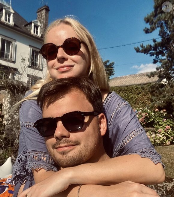 Gauthier Le Bret (CNews) avec sa femme Eloïse sur Instagram.