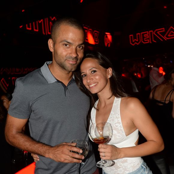Exclusif - Tony Parker et Axelle Francine - Soirée Eleven Paris au VIP Room de Saint-Tropez, le 29 juillet 2018. © Rachid Bellak/Bestimage