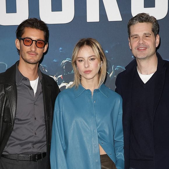 Pierre Niney, Marion Barbeau et Yann Gozlan - Avant-première de la série "Gourou" au cinéma Pathé Palace à Paris le 26 janvier 2026. 

© Coadic Guirec/Bestimage