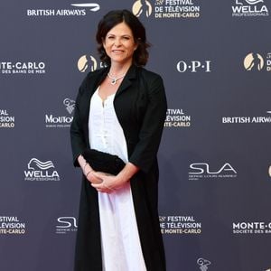 Charlotte Valandrey lors du photocall de la soirée d'ouverture du 58ème festival de Télévision de Monté-Carlo au Grimaldi Forum à Monaco le 15 juin 2018. © Bruno Bebert / Bestimage